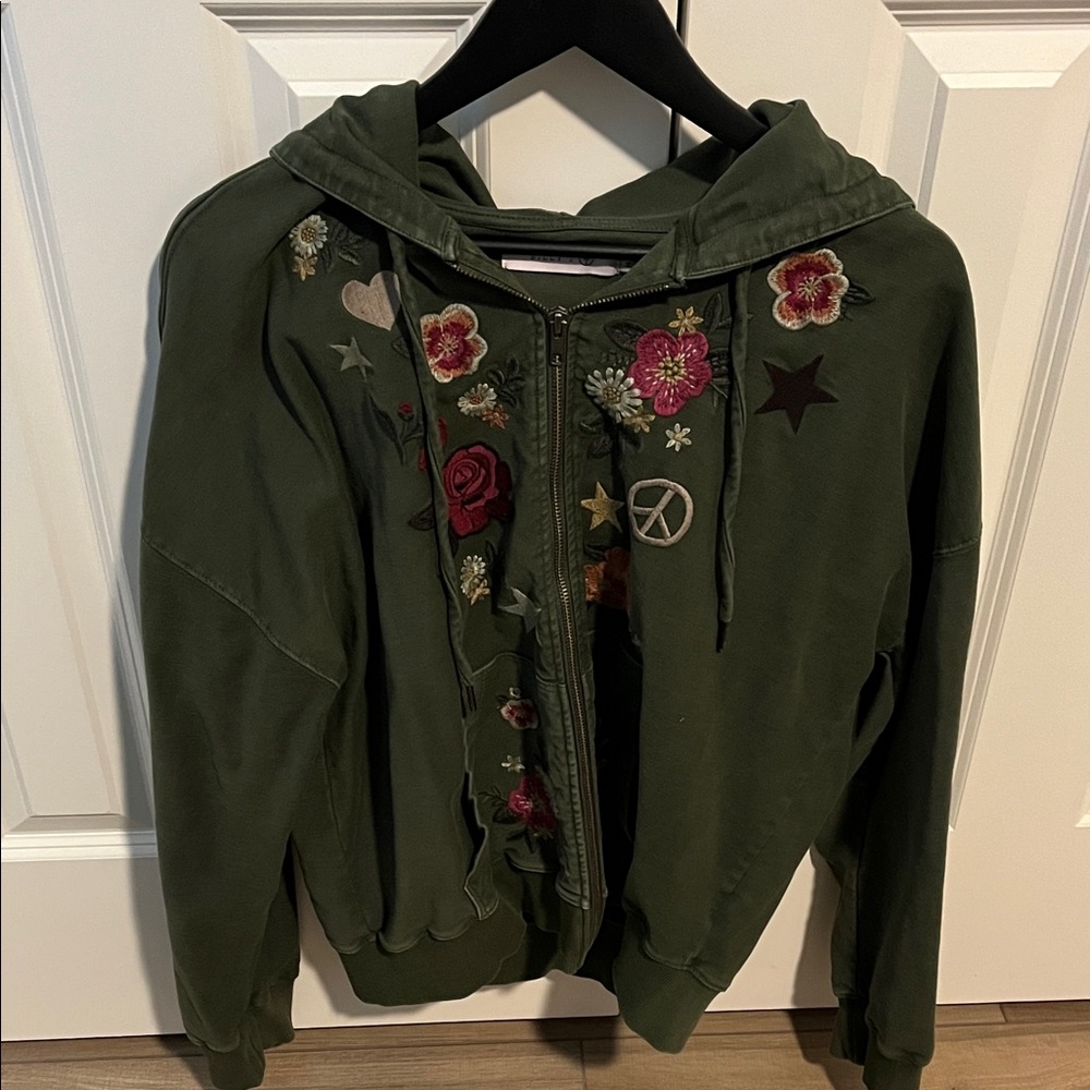 Billy T Floral Embroidered Women's Hoodie